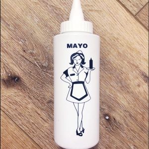 Vintage diner squeezable Mayo container